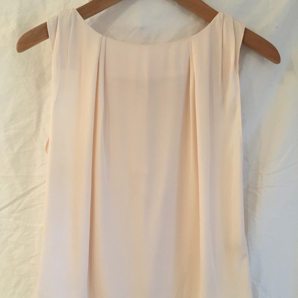 Alice + Olivia Gathered Silk Tank Top Pink Size S